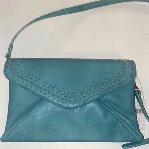 Gorgeous Anthropology turquoise crossbody bag